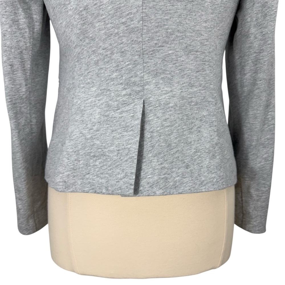 Cynthia Rowley Light Gray Lined Casual Office Long Sleeve Single Button Blazer - Picture 10 of 15